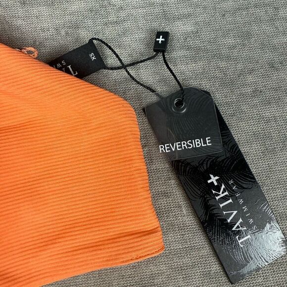 TAVIK Women’s Summer Day Dreamer Ribbed Top Orange Size XS Reversible NWT - Picture 7 of 9